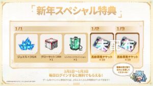 【メガニケ】新年スペシャル特典配布ｷﾀ━━(ﾟ∀ﾟ)━━!!